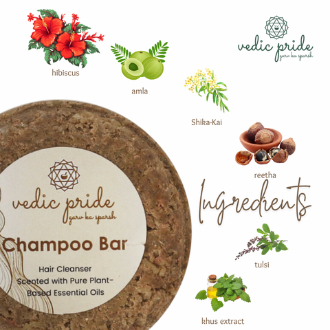 Ayurvedic Shampoo Bar| Cleanses Hair & Scalp| Thick & Full Hair