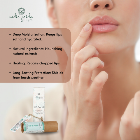 Ayurvedic Lip Balm| Hydrates Lips & Prevent Dryness | Reduces Pigmentation | Heals Cracked Lips